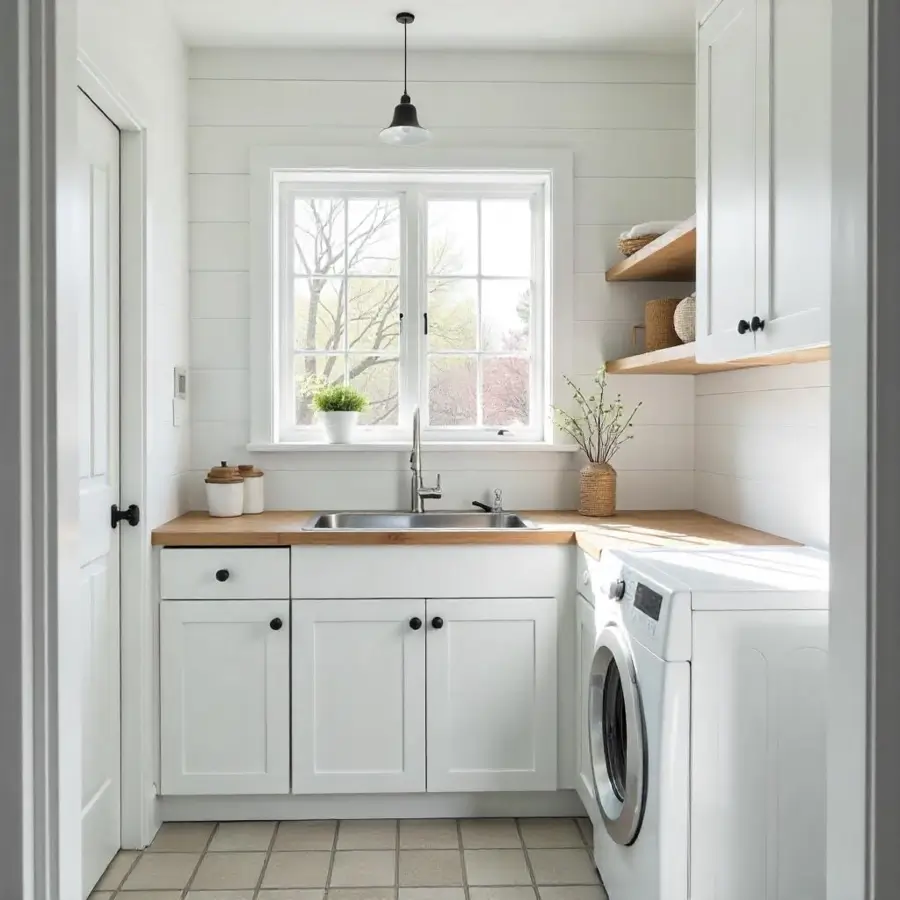 Laundry renovations Gympie with custom laundry cabinets